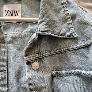 Zara cropped denim jacket